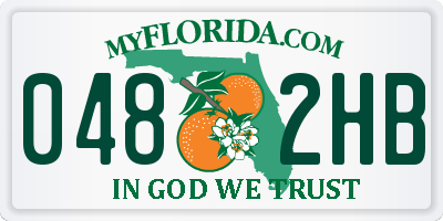 FL license plate 0482HB
