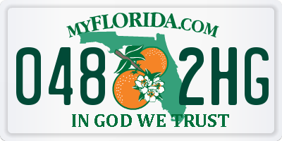 FL license plate 0482HG
