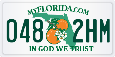 FL license plate 0482HM