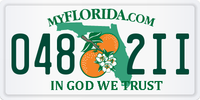 FL license plate 0482II