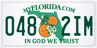 FL license plate 0482IM