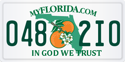 FL license plate 0482IO
