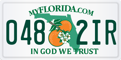 FL license plate 0482IR
