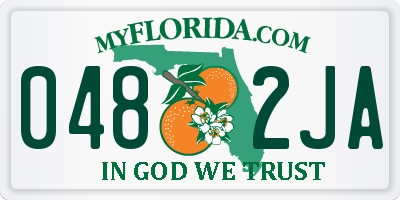 FL license plate 0482JA