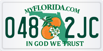 FL license plate 0482JC