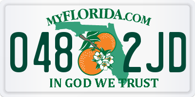 FL license plate 0482JD