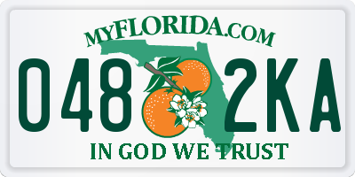 FL license plate 0482KA