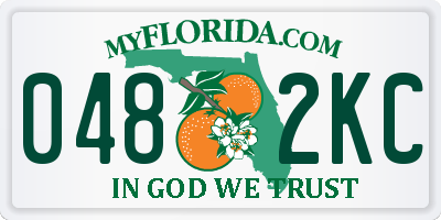 FL license plate 0482KC