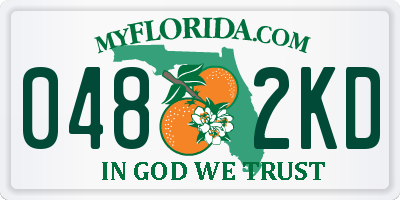 FL license plate 0482KD