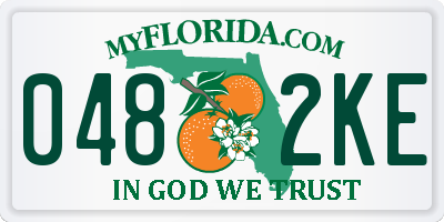 FL license plate 0482KE