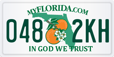 FL license plate 0482KH