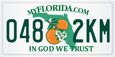 FL license plate 0482KM