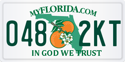FL license plate 0482KT