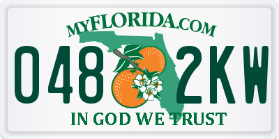 FL license plate 0482KW