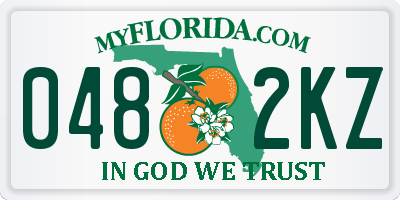 FL license plate 0482KZ
