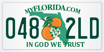 FL license plate 0482LD