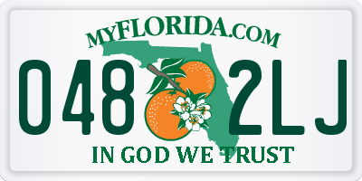 FL license plate 0482LJ