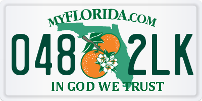 FL license plate 0482LK