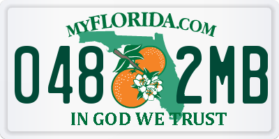 FL license plate 0482MB