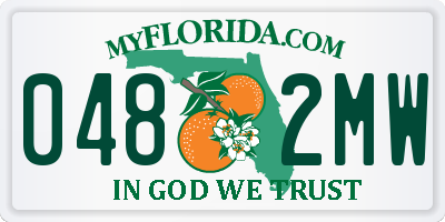 FL license plate 0482MW