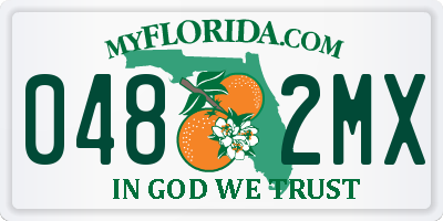FL license plate 0482MX