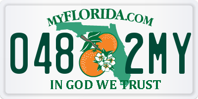 FL license plate 0482MY