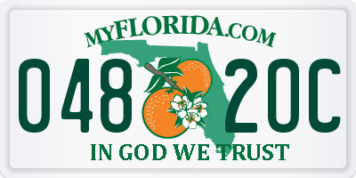 FL license plate 0482OC
