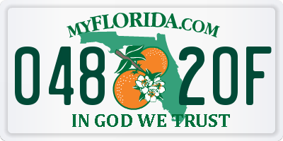 FL license plate 0482OF