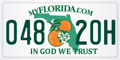 FL license plate 0482OH