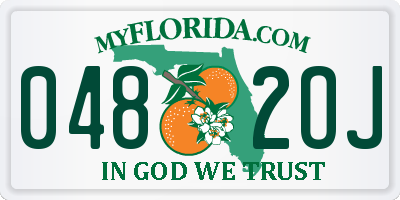 FL license plate 0482OJ