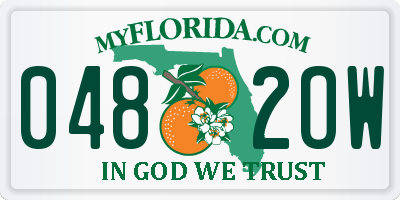 FL license plate 0482OW