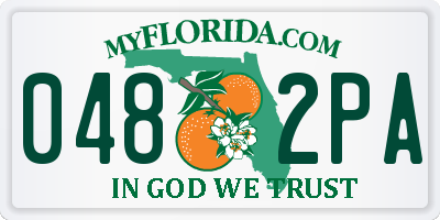 FL license plate 0482PA