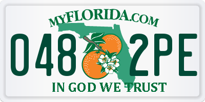 FL license plate 0482PE