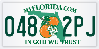 FL license plate 0482PJ