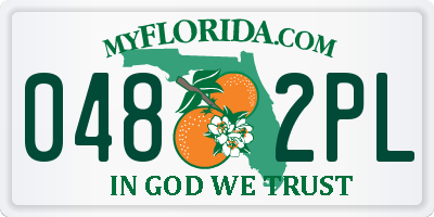 FL license plate 0482PL
