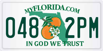 FL license plate 0482PM