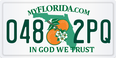 FL license plate 0482PQ