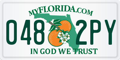 FL license plate 0482PY