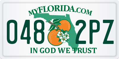 FL license plate 0482PZ