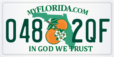FL license plate 0482QF