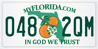 FL license plate 0482QM