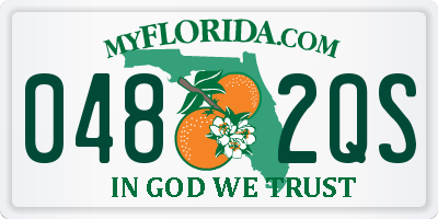 FL license plate 0482QS