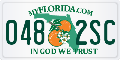 FL license plate 0482SC