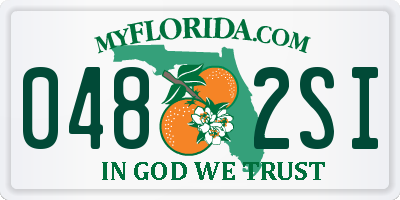 FL license plate 0482SI