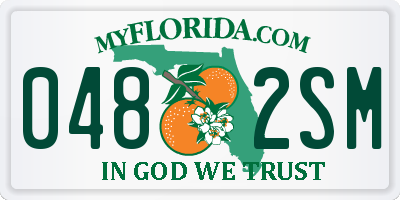 FL license plate 0482SM