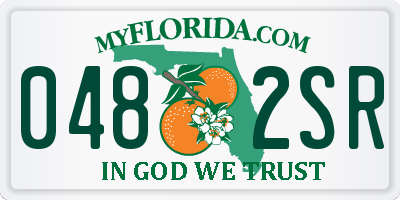 FL license plate 0482SR