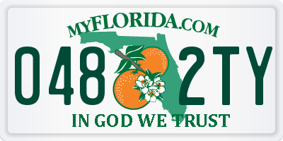 FL license plate 0482TY