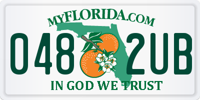 FL license plate 0482UB