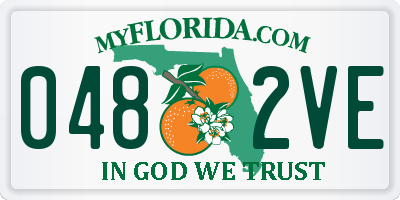 FL license plate 0482VE