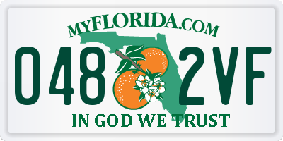 FL license plate 0482VF
